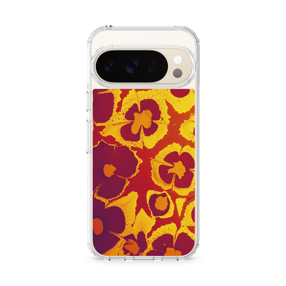 Slim Protection Case［ y2k(Year2000) - Flower - Orange purple ］