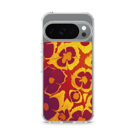 Slim Protection Case［ y2k(Year2000) - Flower - Orange purple ］