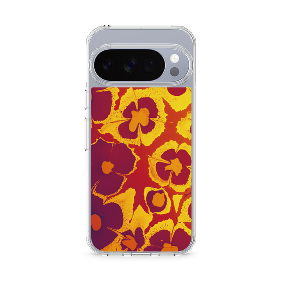 Slim Protection Case［ y2k(Year2000) - Flower - Orange purple ］