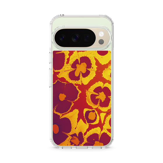 Slim Protection Case［ y2k(Year2000) - Flower - Orange purple ］