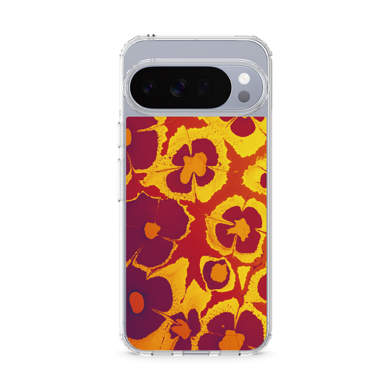 Slim Protection Case［ y2k(Year2000) - Flower - Orange purple ］