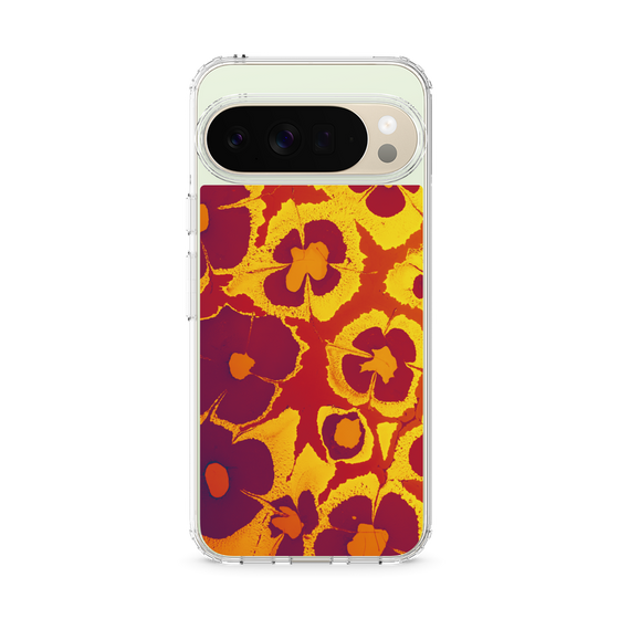 Slim Protection Case［ y2k(Year2000) - Flower - Orange purple ］