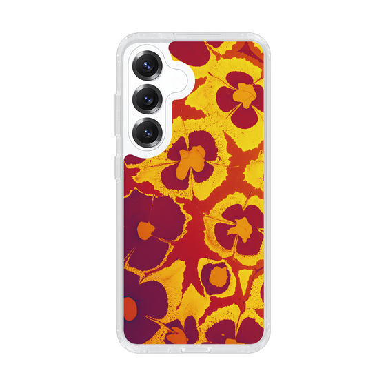 Slim Protection Case［ y2k(Year2000) - Flower - Orange purple ］