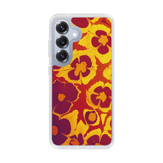Slim Protection Case［ y2k(Year2000) - Flower - Orange purple ］