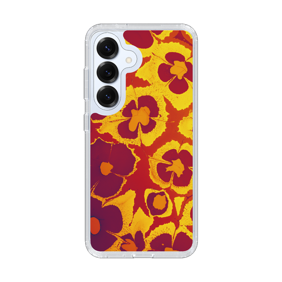 Slim Protection Case［ y2k(Year2000) - Flower - Orange purple ］