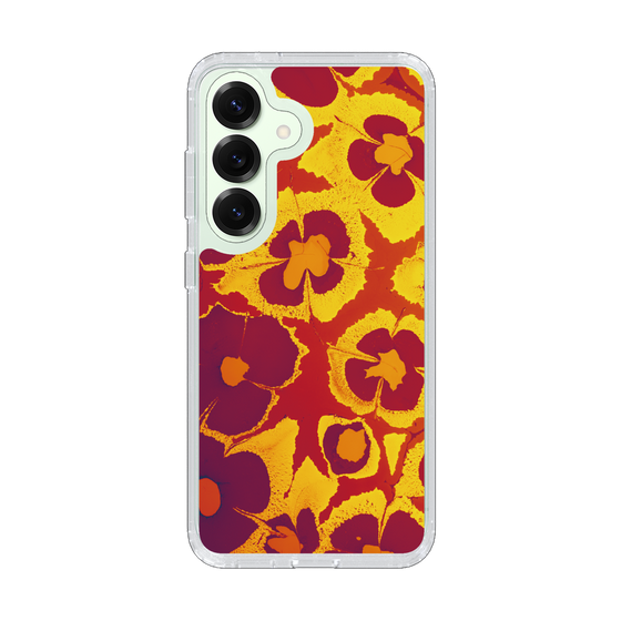 Slim Protection Case［ y2k(Year2000) - Flower - Orange purple ］
