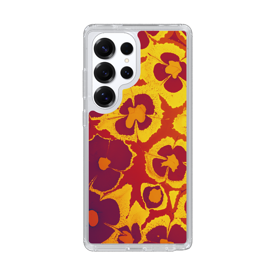 Slim Protection Case［ y2k(Year2000) - Flower - Orange purple ］