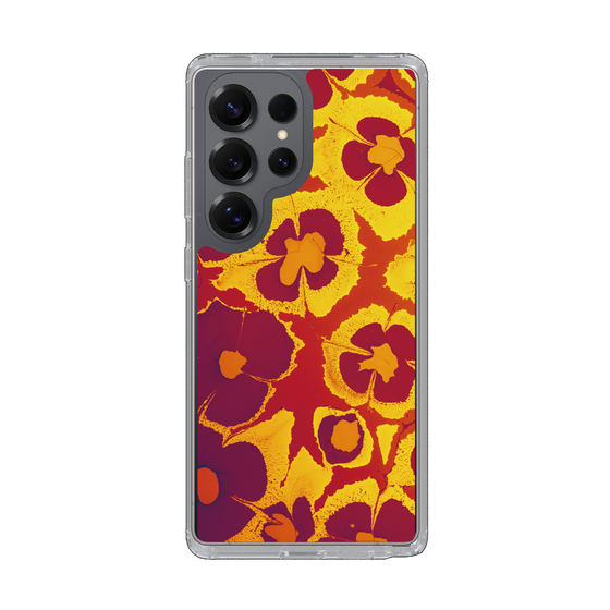 Slim Protection Case［ y2k(Year2000) - Flower - Orange purple ］