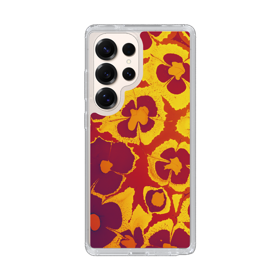 Slim Protection Case［ y2k(Year2000) - Flower - Orange purple ］