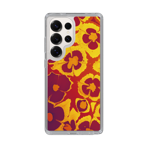 Slim Protection Case［ y2k(Year2000) - Flower - Orange purple ］