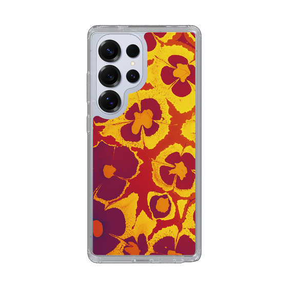 Slim Protection Case［ y2k(Year2000) - Flower - Orange purple ］
