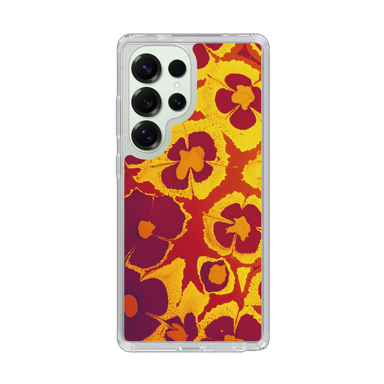 Slim Protection Case［ y2k(Year2000) - Flower - Orange purple ］