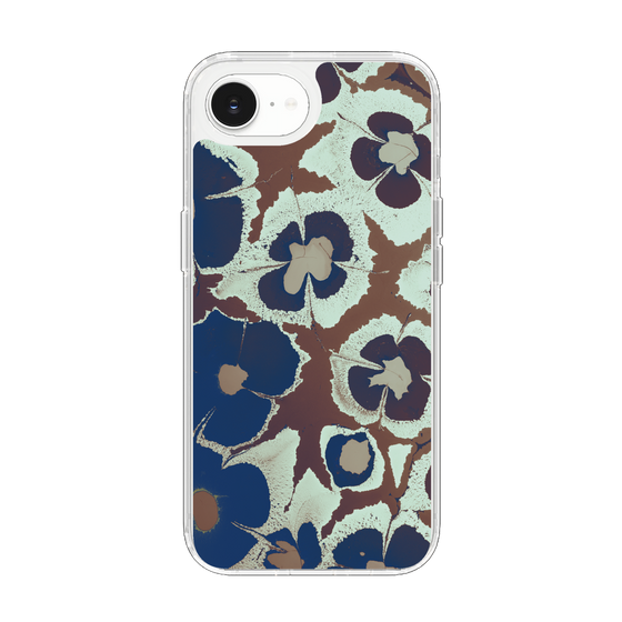 Slim Protection Case［ y2k(Year2000) - Flower - Brown Navy ］