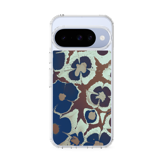Slim Protection Case［ y2k(Year2000) - Flower - Brown Navy ］