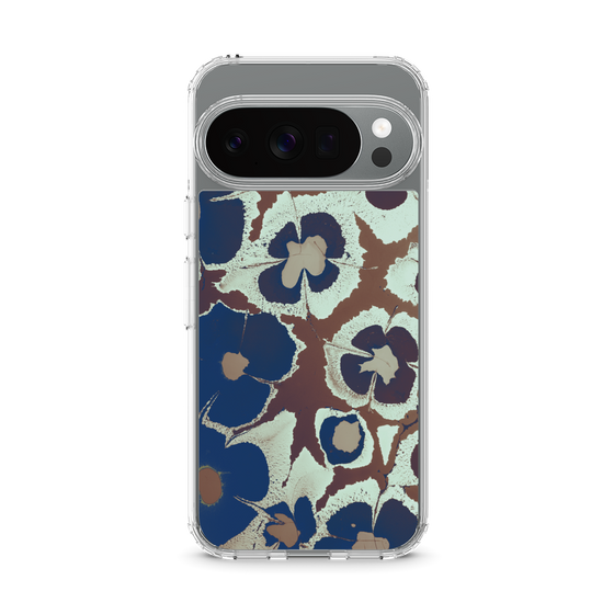 Slim Protection Case［ y2k(Year2000) - Flower - Brown Navy ］