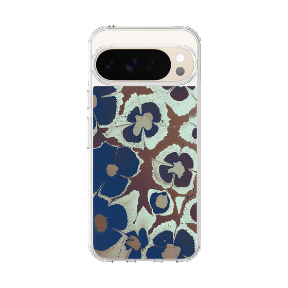 Slim Protection Case［ y2k(Year2000) - Flower - Brown Navy ］