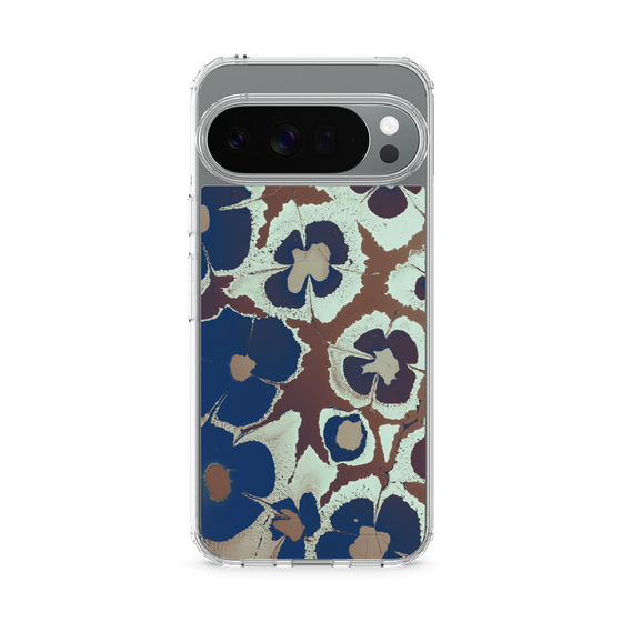 Slim Protection Case［ y2k(Year2000) - Flower - Brown Navy ］