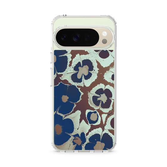 Slim Protection Case［ y2k(Year2000) - Flower - Brown Navy ］