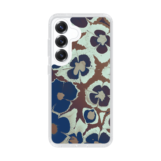 Slim Protection Case［ y2k(Year2000) - Flower - Brown Navy ］
