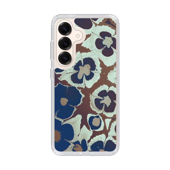 Slim Protection Case［ y2k(Year2000) - Flower - Brown Navy ］