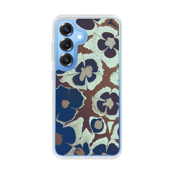 Slim Protection Case［ y2k(Year2000) - Flower - Brown Navy ］