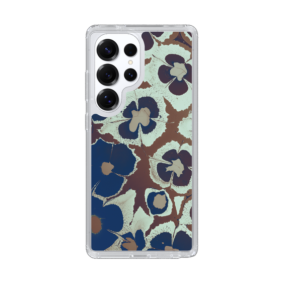 Slim Protection Case［ y2k(Year2000) - Flower - Brown Navy ］