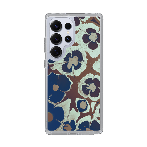 Slim Protection Case［ y2k(Year2000) - Flower - Brown Navy ］