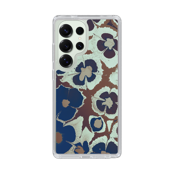 Slim Protection Case［ y2k(Year2000) - Flower - Brown Navy ］