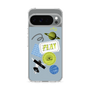 Slim Protection Case［ Playful sticker - Dusty Blue ］