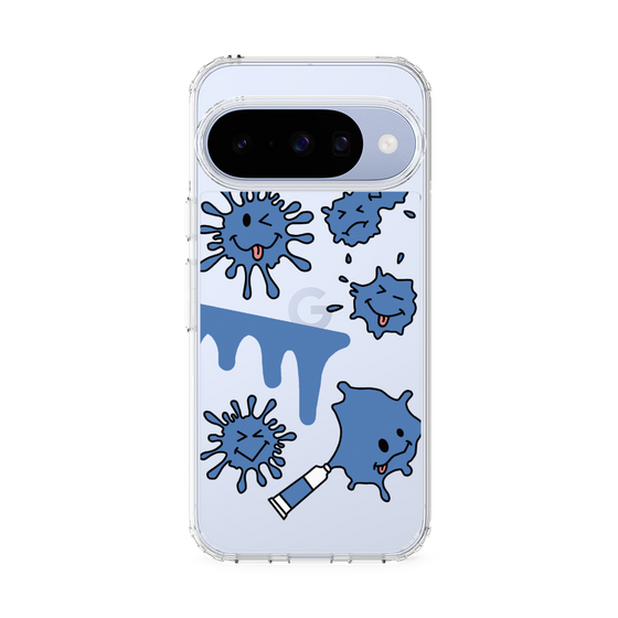 Slim Protection Case［ PAINTING SMILE Blue ］