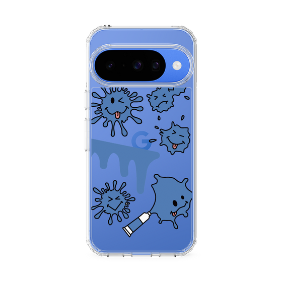 Slim Protection Case［ PAINTING SMILE Blue ］