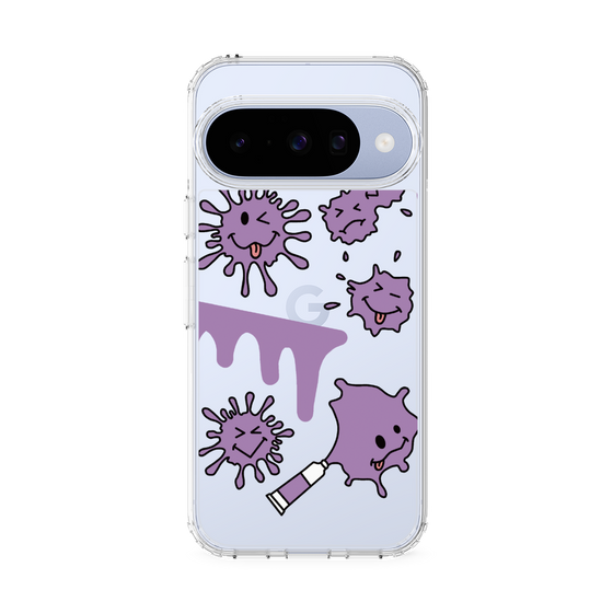 Slim Protection Case［ PAINTING SMILE Purple ］