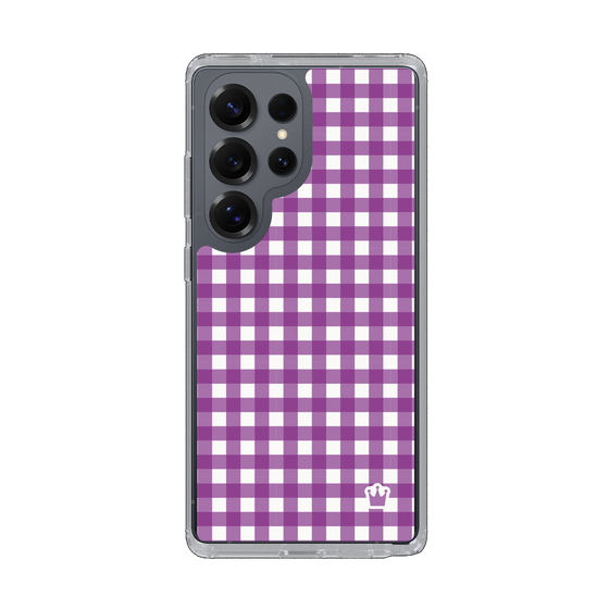 Slim Protection Case［ Checkered Purple ］