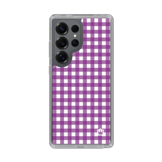 Slim Protection Case［ Checkered Purple ］