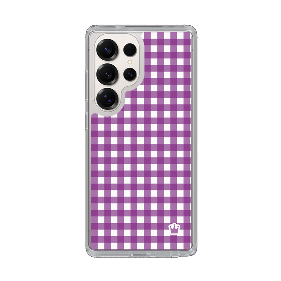 Slim Protection Case［ Checkered Purple ］