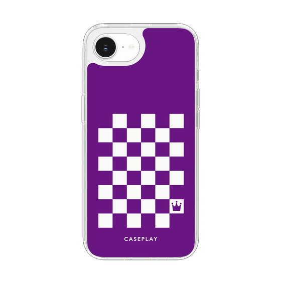 Slim Protection Case［ Racing Checkered Flag Purple ］