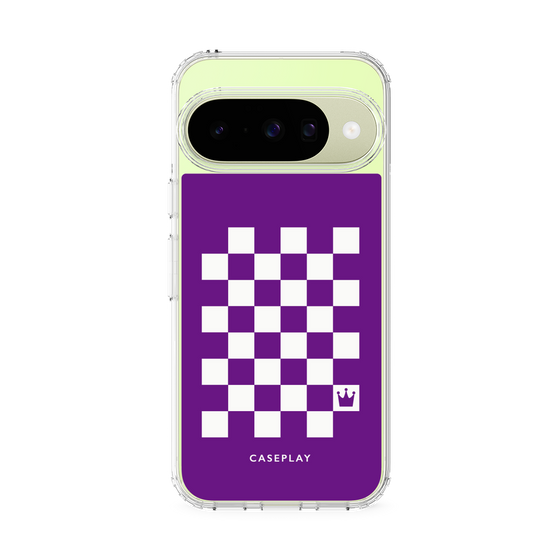 Slim Protection Case［ Racing Checkered Flag Purple ］