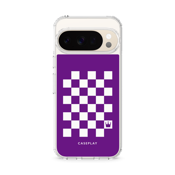 Slim Protection Case［ Racing Checkered Flag Purple ］