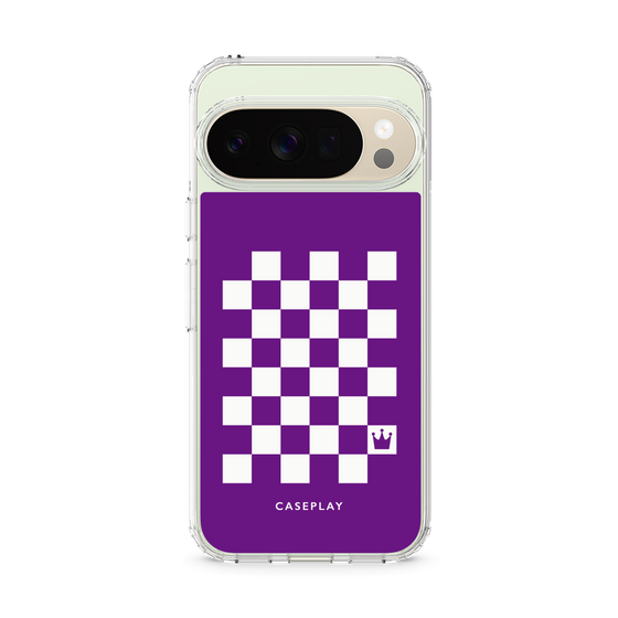 Slim Protection Case［ Racing Checkered Flag Purple ］