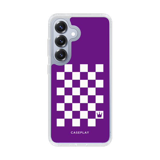 Slim Protection Case［ Racing Checkered Flag Purple ］