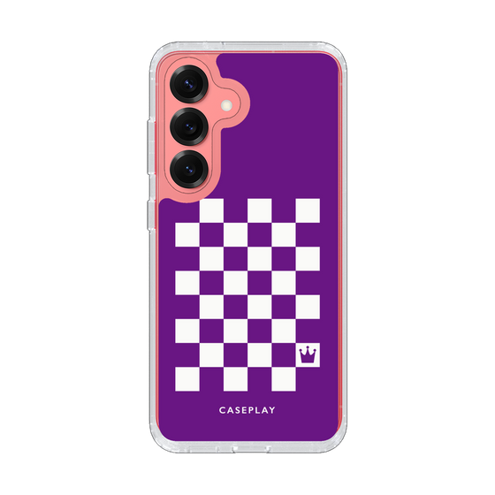Slim Protection Case［ Racing Checkered Flag Purple ］