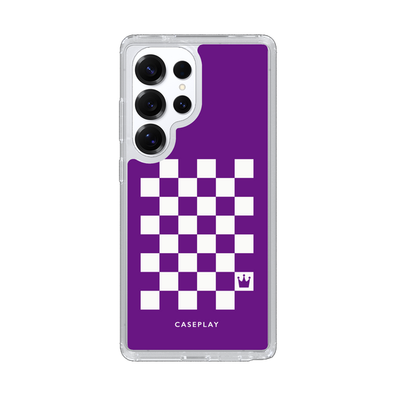 Slim Protection Case［ Racing Checkered Flag Purple ］