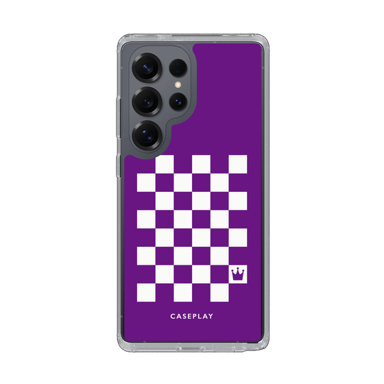 Slim Protection Case［ Racing Checkered Flag Purple ］