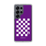 Slim Protection Case［ Racing Checkered Flag Purple ］