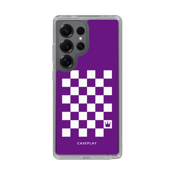 Slim Protection Case［ Racing Checkered Flag Purple ］