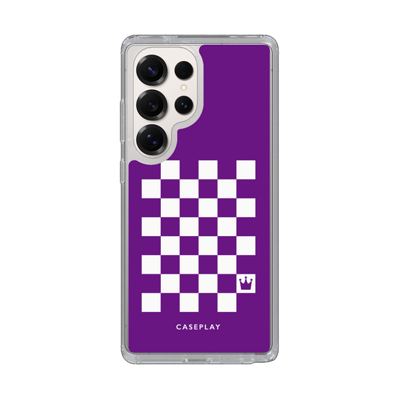 Slim Protection Case［ Racing Checkered Flag Purple ］