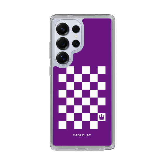 Slim Protection Case［ Racing Checkered Flag Purple ］