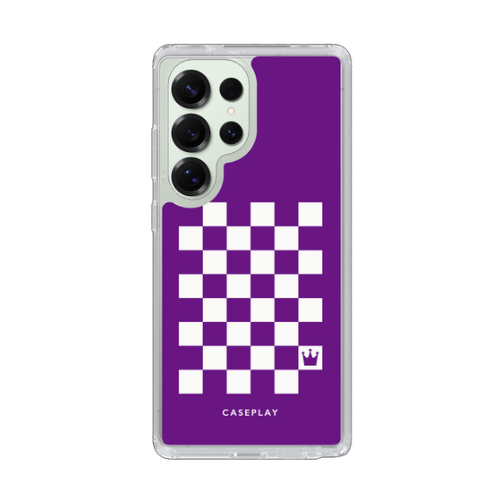 Slim Protection Case［ Racing Checkered Flag Purple ］