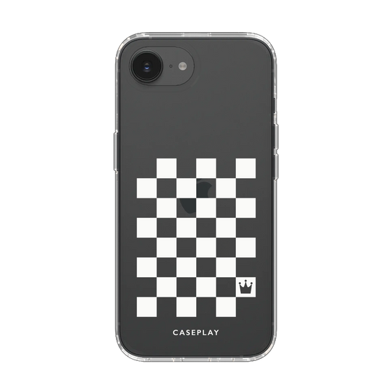 Slim Protection Case［ Racing Checkered Flag White ］
