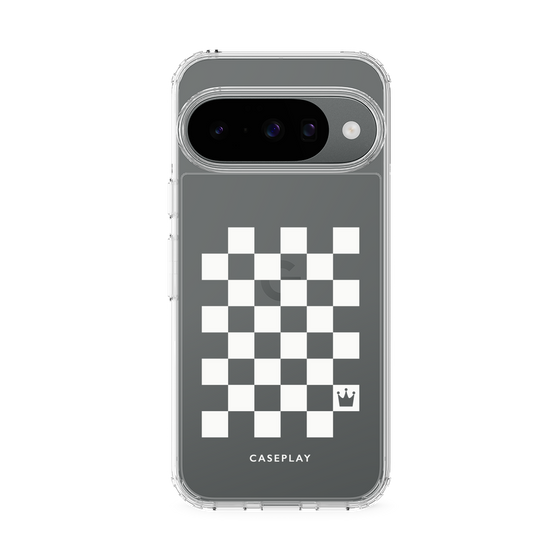 Slim Protection Case［ Racing Checkered Flag White ］
